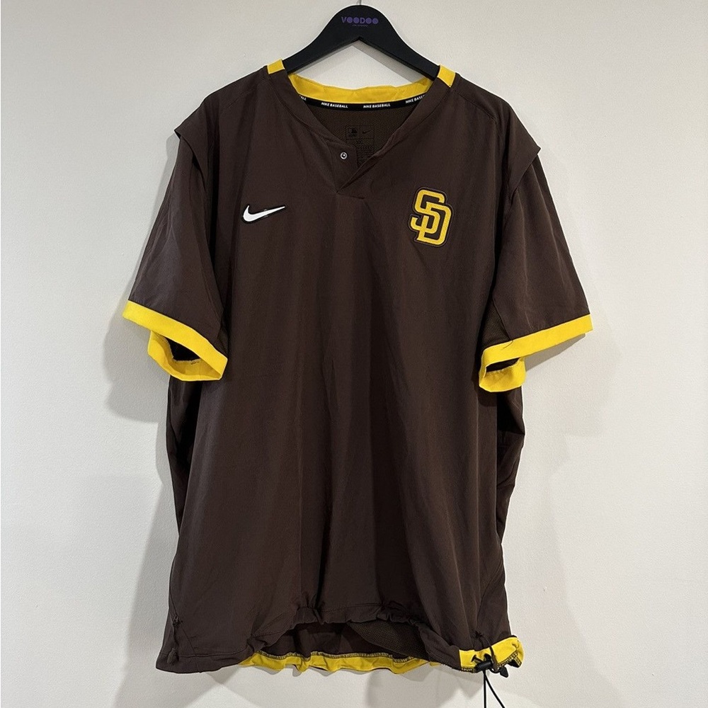 Nike San Diego Padres XL Windbreaker Jersey Size XL Short Sleeve